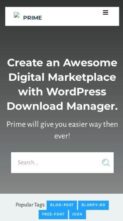 Prime (WordPress Download Manager) - (screenshot mobile)