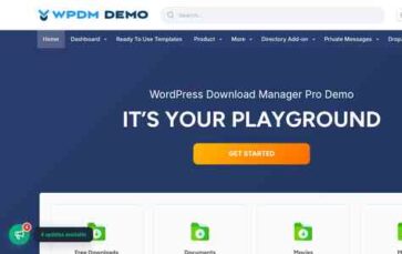 WPDM Glamour (screenshot desktop)