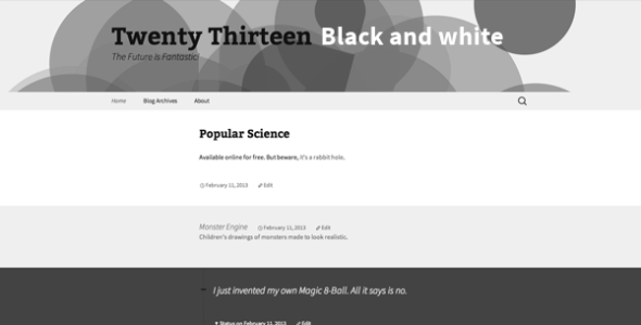 2013 Black and white (WordPress)