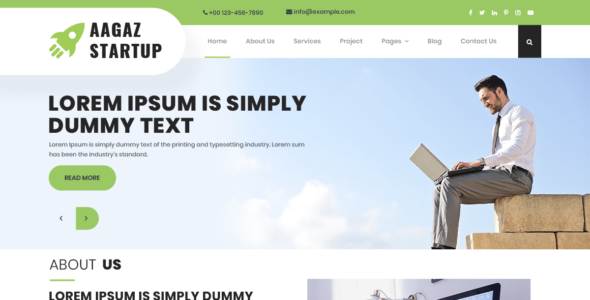 Aagaz Startup (WordPress)