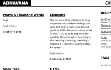 Abhavana (screenshot desktop)