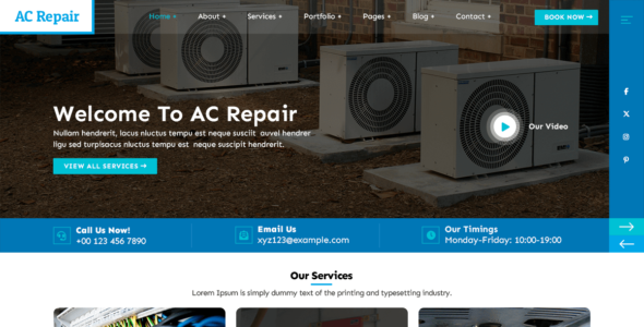 AC Repairing Services (WordPress)
