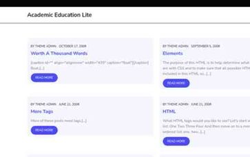 Academic Education Lite (screenshot desktop)