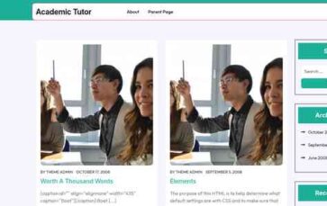 Academic Tutor (screenshot desktop)