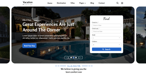 Accommodation Rental (WordPress)