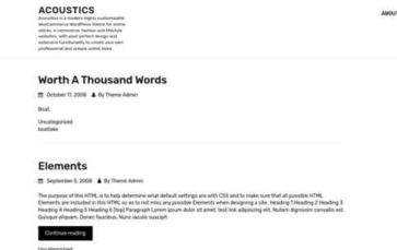 Acoustics (screenshot desktop)