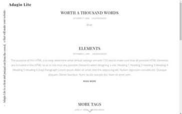 Adagio Lite (screenshot desktop)