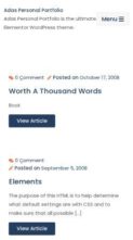 Adas Personal Portfolio (screenshot mobile)