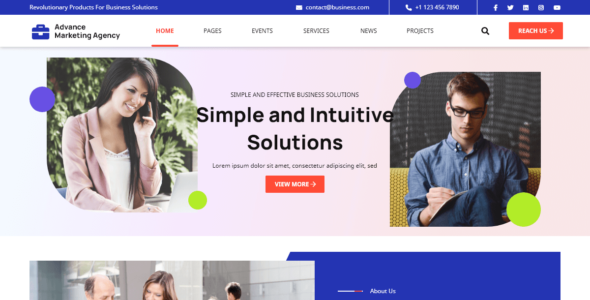 Advance Marketing Agency (WordPress)