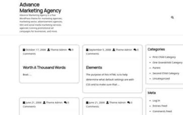 Advance Marketing Agency (screenshot desktop)