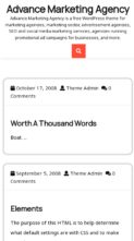 Advance Marketing Agency (screenshot mobile)
