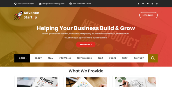 Advance Startup (WordPress)
