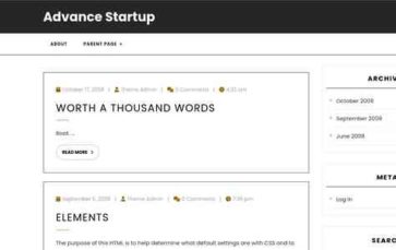 Advance Startup (screenshot desktop)
