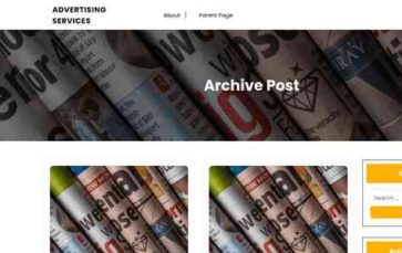 Advertising Services (screenshot desktop)