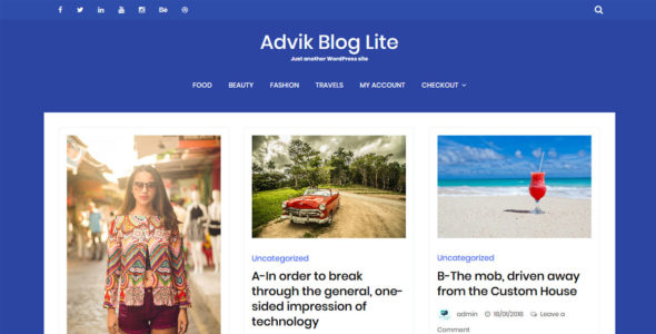 Advik Blog Lite (WordPress)