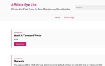 Affiliate Eye Lite (screenshot desktop)