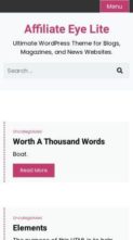 Affiliate Eye Lite (screenshot mobile)