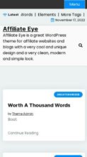 Affiliate Eye (screenshot mobile)