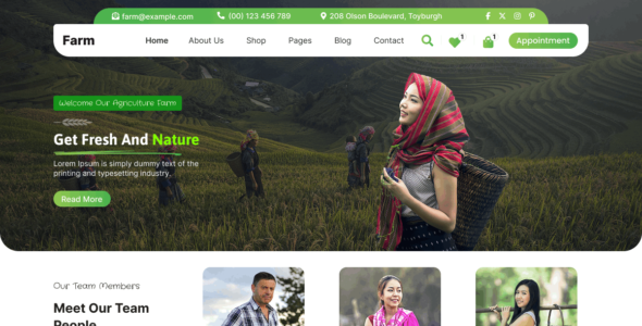 Agriculture Farm Lite (WordPress)