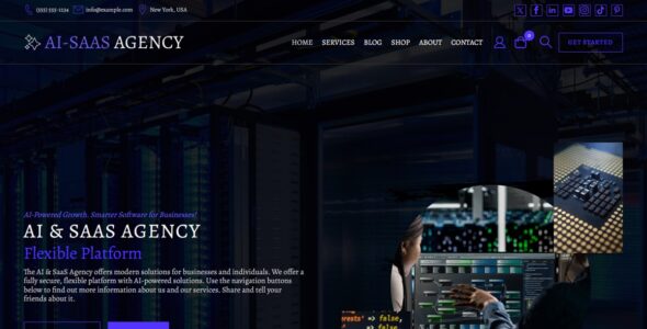 AI and SaaS Agency WDA (WordPress)