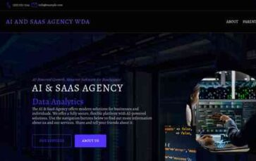 AI and SaaS Agency WDA (screenshot desktop)