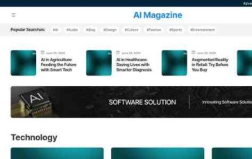 AI Magazine (screenshot desktop)