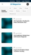 AI Magazine (screenshot mobile)