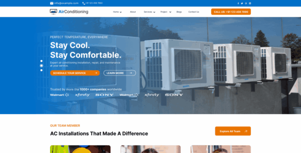 Air Condition Repair (WordPress)