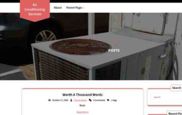 Air Conditioning Services (screenshot desktop)