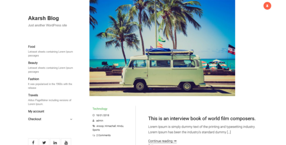 Akarsh Blog (WordPress)