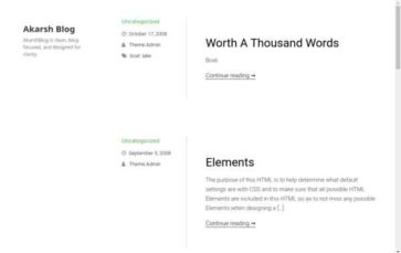 Akarsh Blog (screenshot desktop)