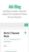 Aki Blog (screenshot mobile)