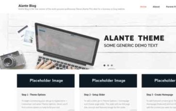 Alante Blog (screenshot desktop)