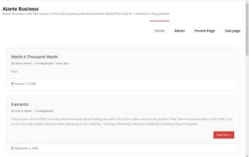 Alante Business (screenshot desktop)