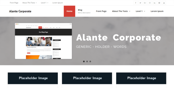 Alante Corporate (WordPress)