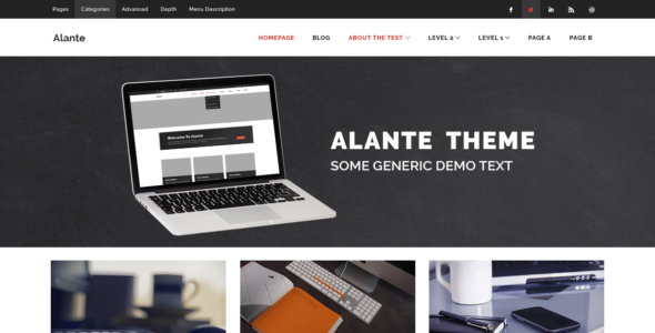 Alante Dark (WordPress)