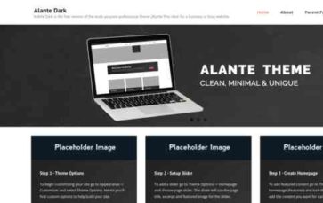 Alante Dark (screenshot desktop)