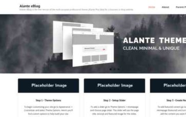 Alante eBlog (screenshot desktop)