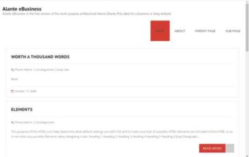 Alante eBusiness (screenshot desktop)