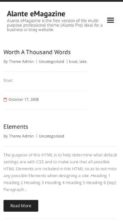 Alante eMagazine (screenshot mobile)