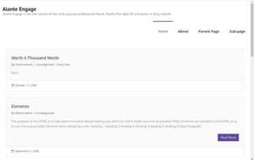 Alante Engage (screenshot desktop)