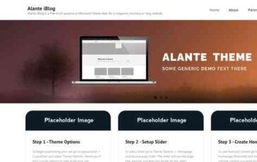 Alante iBlog (screenshot desktop)