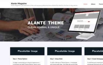 Alante iMagazine (screenshot desktop)