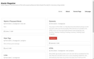 Alante Magazine (screenshot desktop)