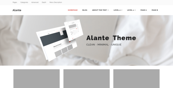 Alante Minimal (WordPress)