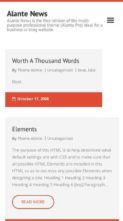 Alante News (screenshot mobile)
