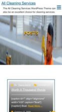 All Cleaning Services (screenshot mobile)