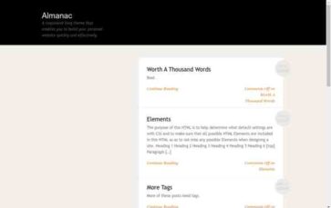 Almanac (screenshot desktop)