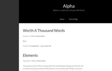 Alpha (ThemeHall) (screenshot desktop)