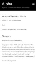 Alpha (ThemeHall) (screenshot mobile)